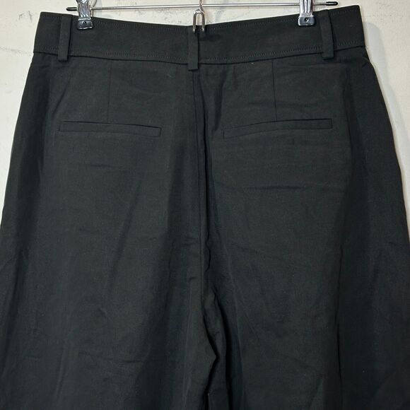 Everlane The Way High Drape Pant Wide Leg Hi-Rise Black Women 4S Inseam 29.5 NWT - Picture 7 of 14
